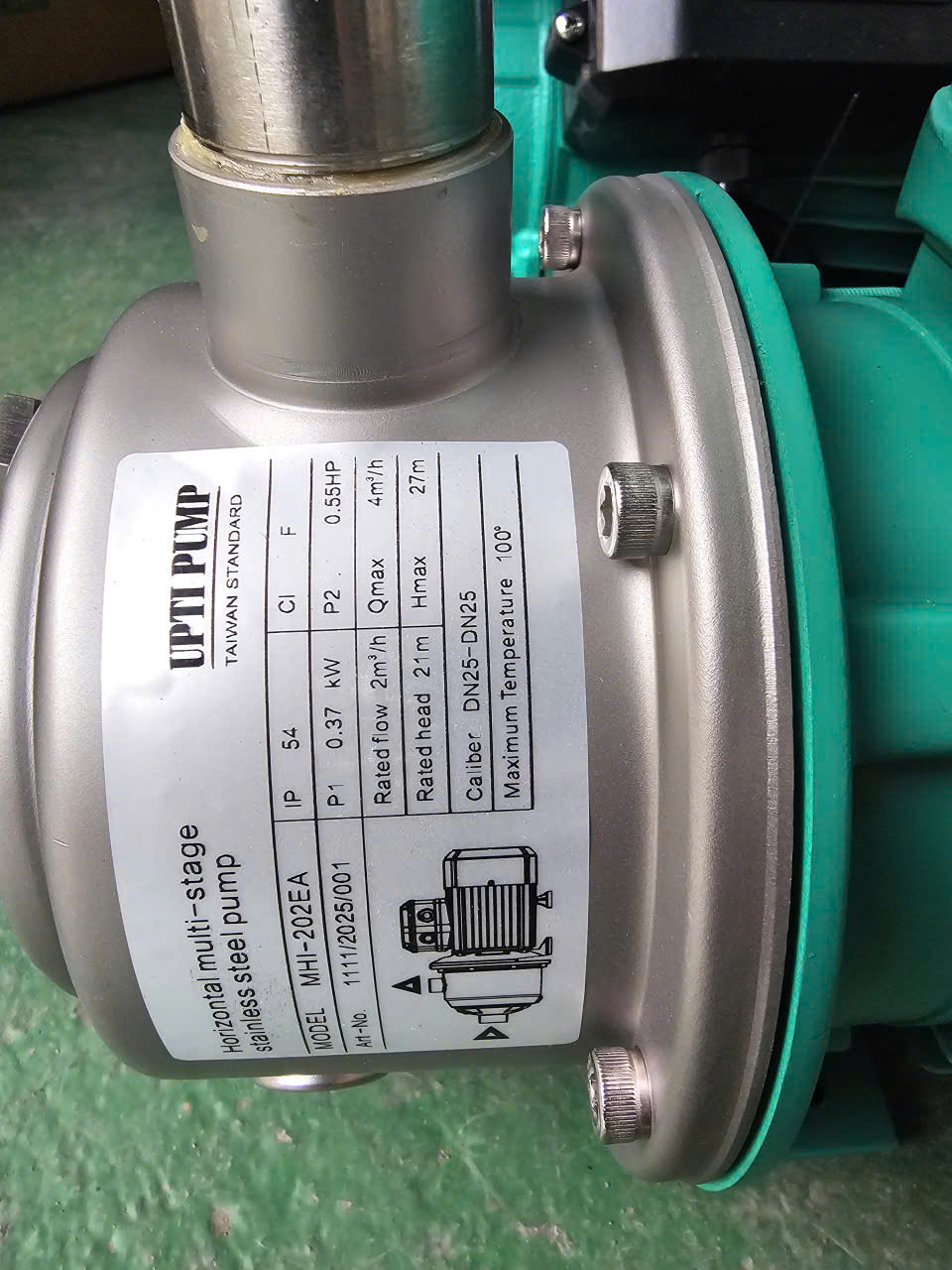 MÁY BƠM TĂNG ÁP BIẾN TẦN UPTI MHI - 202EA (0.37kw)